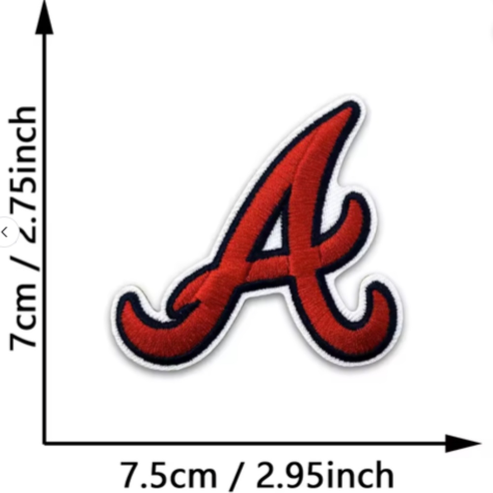 Vintage Atlanta Braves MLB Patches DIY Baseball All Teams Embroidered